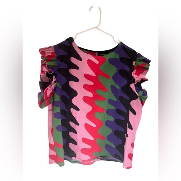 Noowork Static Ruffle Top - Picture 1 of 11